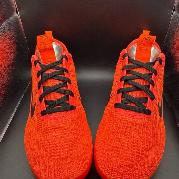 Size 7Y - Nike Air VaporMax Flyknit 3 Flash Crimson Black (GS), Clean, No Box - Picture 1 of 10